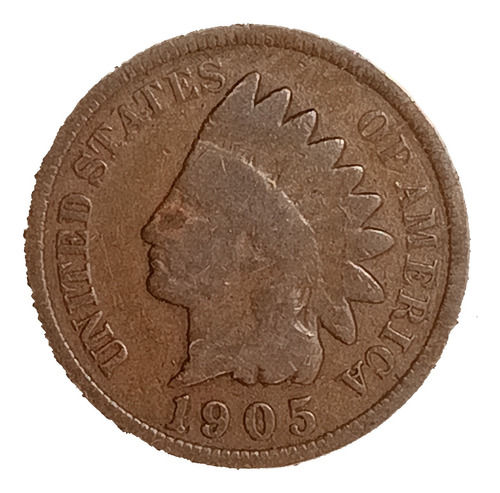 Estados Unidos 1 Cent 1905 Bueno Km 90a