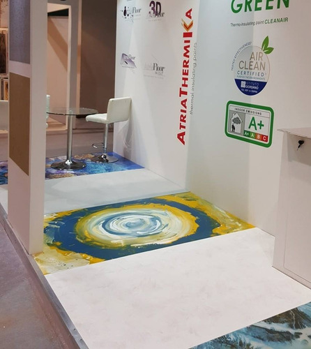 Pintura 5600 Poliuret. Pisos Agua Blanco 3,78lts Rust Oleum