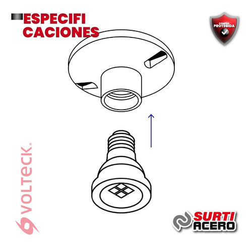 Kit 10 Portalámparas 4 De Baquelita, Volteck 46520