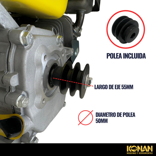 Motor A Explosión Arranque Manual 7 Hp Konan
