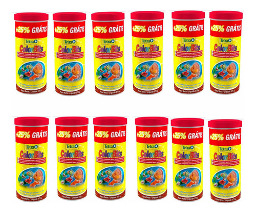 Ração Para Peixes Tetra Colorbits 12 Unidades