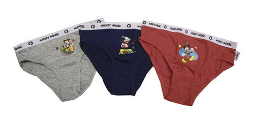 Pack X3 Calzoncillos Slip Mickey Oficial