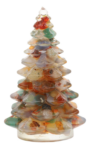 Figura De Árbol De Navidad De Resina, Mini Árbol De Navidad
