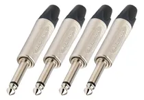 Comprar Conector Plug Neutrik 1\u002F4 Mono Np2x Kit 4 Piezas