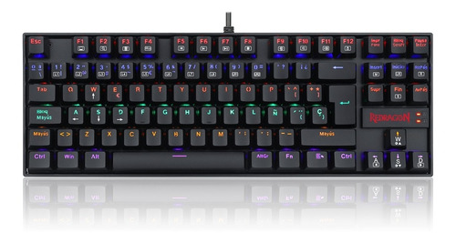 Teclado Mecánico Redragon Kumara Rainbow K552-kr-sp