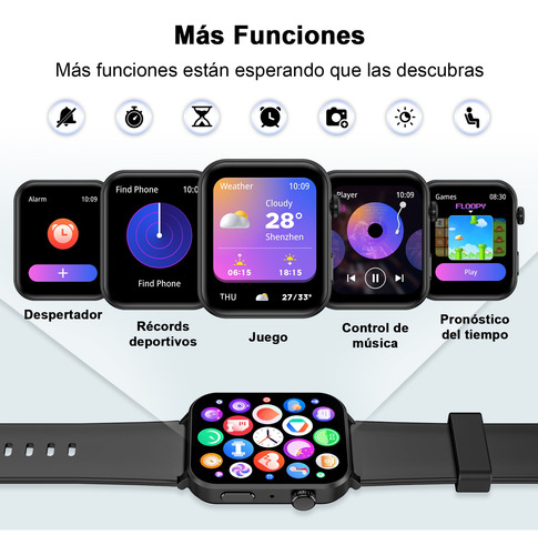 Reloj Smartwatch Inteligente Bluetooth Llamada Asistente Voz