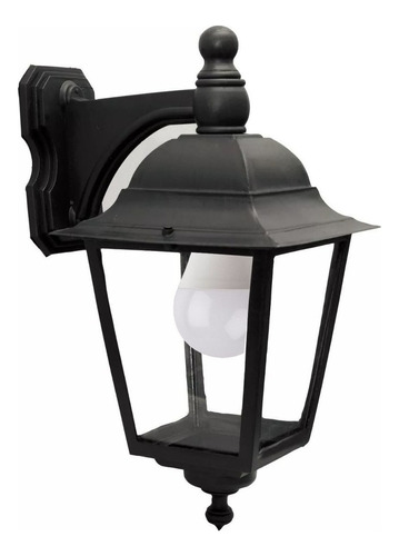 Farol Colonial Luz Pared Intemperie Apto Led