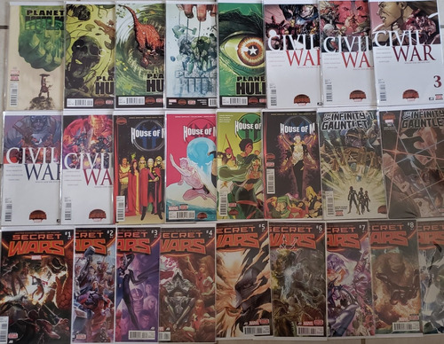 Marvel - Secret Wars (1 Al 9 + Tie In) Completo 67 Tomos