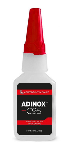 Imagen 1 de 2 de Adinox® C95, Adhesivo Instantáneo De Uso General 