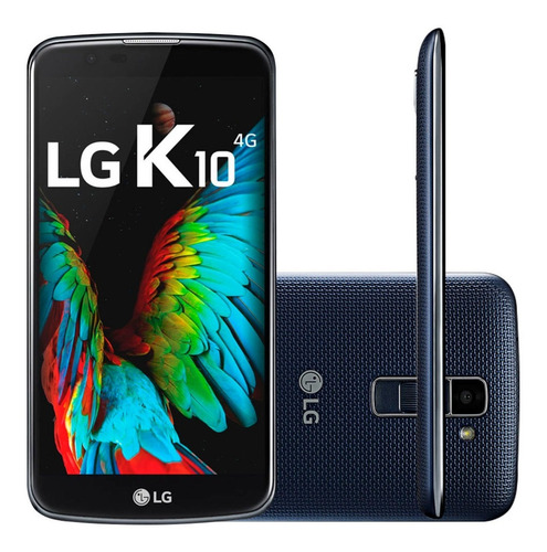 Celular LG K10 16gb Azul Usado Na Caixa Com Garantia + Brind