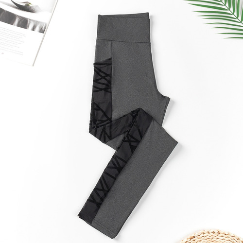 Pantalones De Yoga F Para Mujer, Talla Grande, De Malla, Ret
