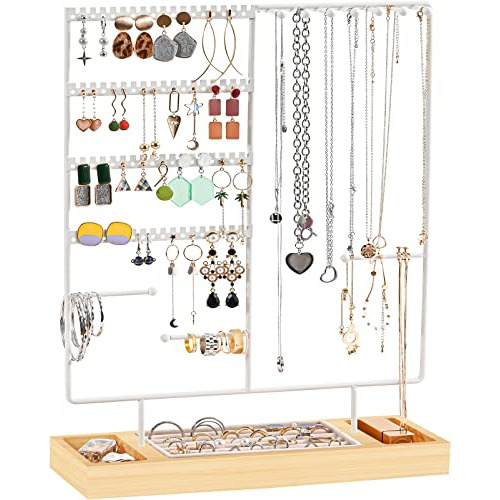 Jewelry Organizer Stand Earring Holder, 144 Holes Stud ...