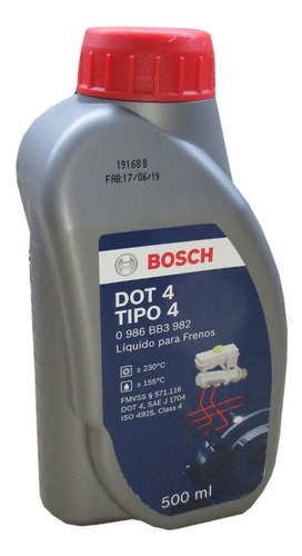 Liquido Para Frenos Bosch Dot 4 500ml 0986bb3982