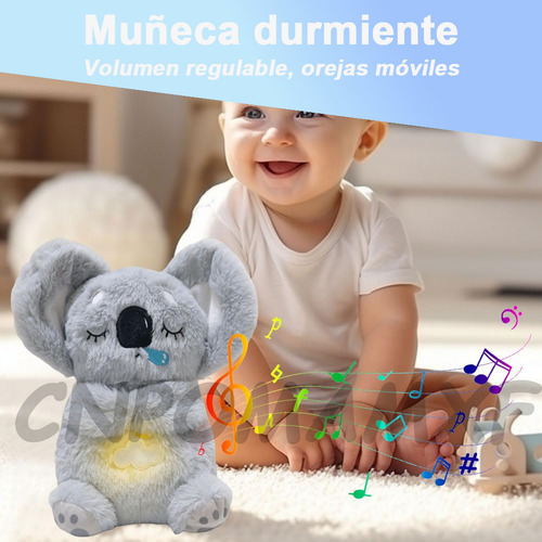 CNPOMAMXF Koala Peluche Que Respiran Orejas Mover Alivia Ansiedad 5 Niveles Ajustables