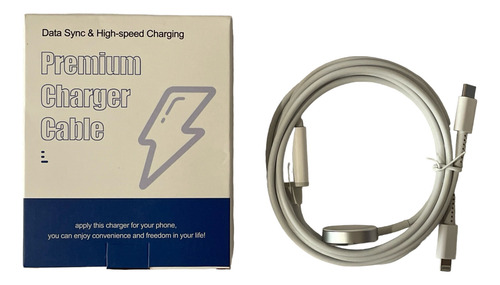 iPhone Apple Watch Premium Charger Cable Cargador Data Sync (Usado)