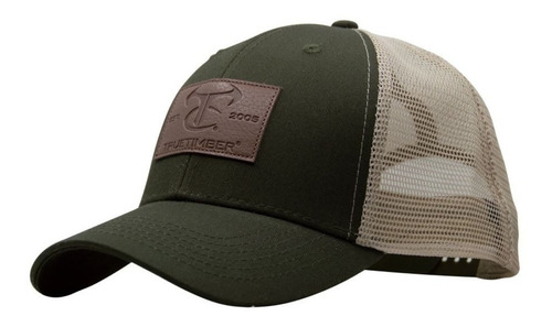 Gorra Malla Truetimber Leather With Ttc Logo Olive