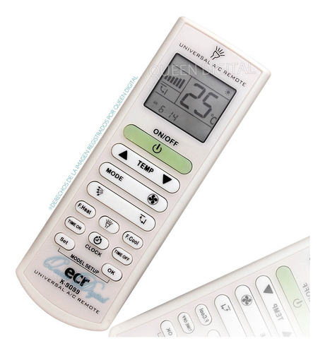 Imagen 1 de 9 de Control Remoto Universal Split Aire Acondicionado Frio Calor