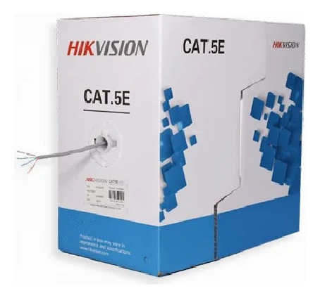 Cable Utp Cat5e Hikvision Ds-1ln5e-e/e 305mt 100% Cobre