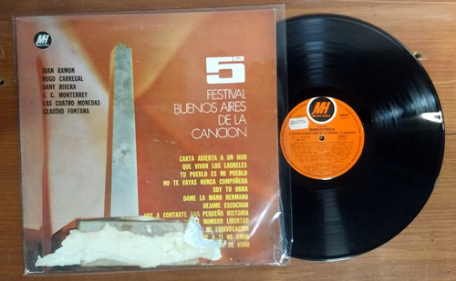 5 Festival Buenos Aires De La Cancion 1971 Disco Lp Vinilo