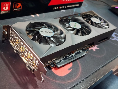 Placa De Vídeo Gigabyte Radeon Rx 6600 Eagle Amd, 8gb Gddr6 (Usado)