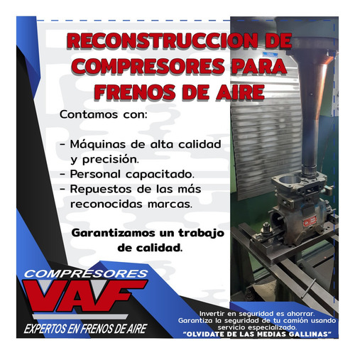 Imagen 2 de 8 de Servicio Técnico En Compresores De Frenos De Aire