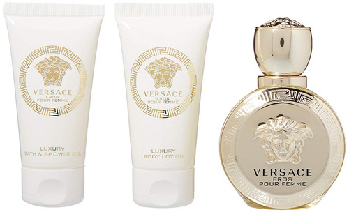 Versace Eros  Set 3 Pcs  Edp 50 Ml Orig.  -  Nkt Perfumes