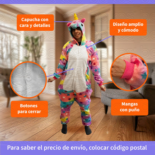 Pijama Enterizo Kigurumi Personajes Adulto Mameluco Invierno