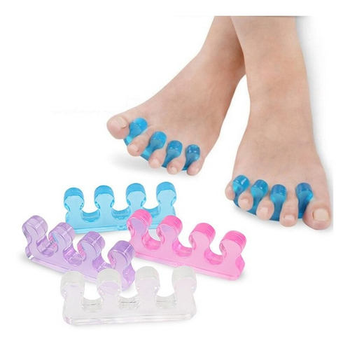 Imagem 8 de 9 de Para Dedos Do Pé E Mãos Manicure Pedicure Separador Silicone