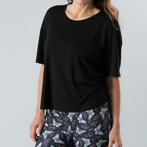 Polera Oversize Flores Mujer 50367-2