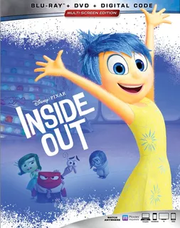 Blu-ray + Dvd Inside Out / Intensa Mente