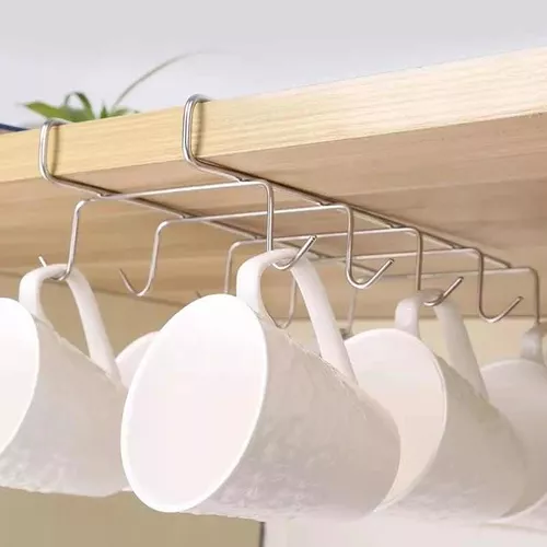 Organizador Colgante Porta Taza Alacena Estante Cocina