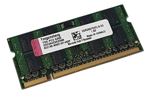 Memória Ddr2 2gb 667mhz Pc2-5300 P/ Notebook