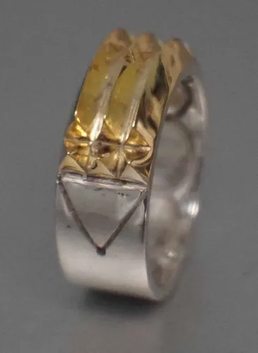 Anillo Atlante Amuleto Poderoso Plata 925 Y Ba o De Oro Env o
