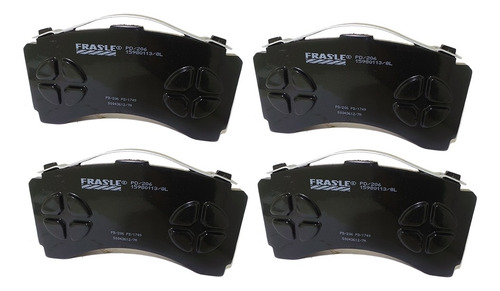 Pastilha Freio Compativel Mbb Actros Traseiro Pd206 Frasle