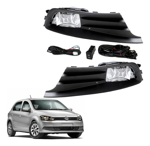 Kit Neblineros Volkswagen Gol G6 2013 - 2015 Con Luces Led