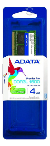 Memoria Ram 4gb Adata Ddr3l 1600 Laptop