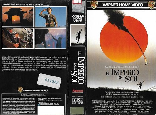 El Imperio Del Sol Vhs Steven Spielberg Vhs Edicion Española