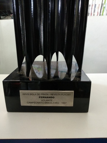 Troféu Bola De Prata Placar 1997 Melhor Volante Brasileirão