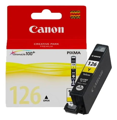 CARTUCHO DE TINTA CLI-126 Y  AMARILLO PARA IP4810 / IP4910 - Código: 4564B001AA | Compra en Guadalajara