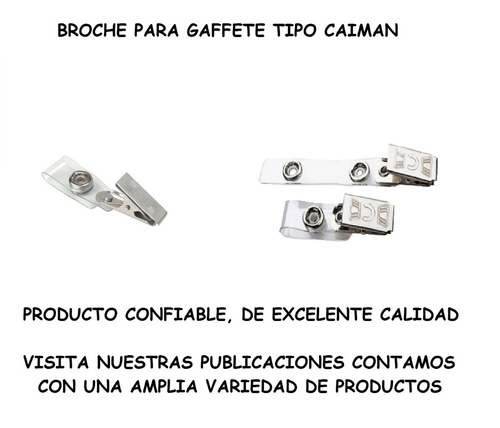 Broche Tipo Caiman Gafette Lote De 300 Pieza