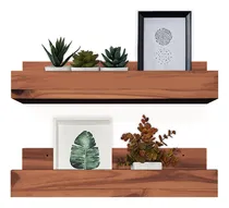 Comprar Kit 2 Repisas Estantes Biblioteca Especiero Madera Pino 40cm
