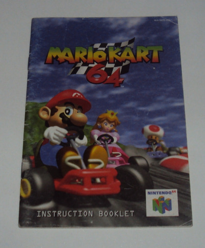 Mario Kart 64 - Manual Original Americano - Nintendo 64