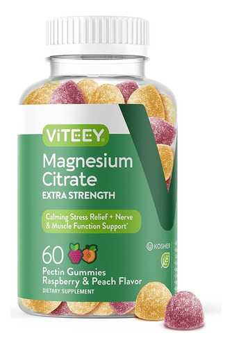 Citrato Magnesio 60 Gums Viteey - - Unidad A $2398