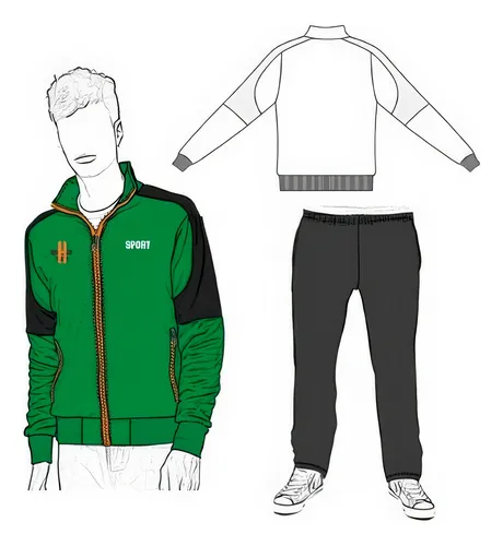 comprar Moldería Textil Unicose - Conjunto Jogging Hombre 1201