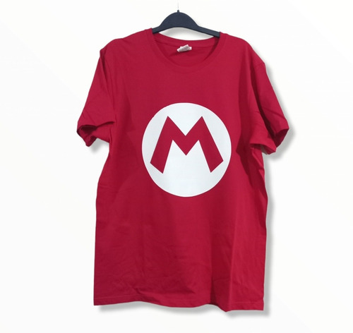 Polera Logo Mario Bros, Polera Algodón