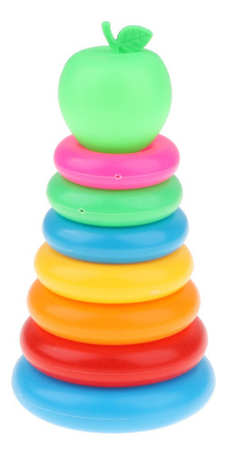 De Anillos Apilables De Plástico De 7 Piezas Con Un Juguete
