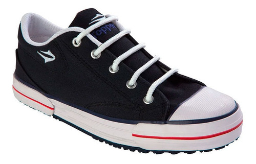 Zapatilla Topper Hombre Lona Negra Nova Low Original 23301 