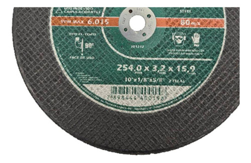 Disco Telstar Corte Ferro C 10x5/8 - Kit C/5 Unidades