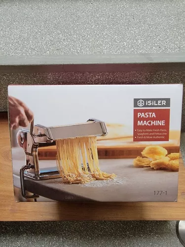 Fit for a Chef Máquina para hacer pasta, máquina de pasta con 9 ajustes de  grosor ajustables, rodillo de pasta con un sello de ravioles y un cortador