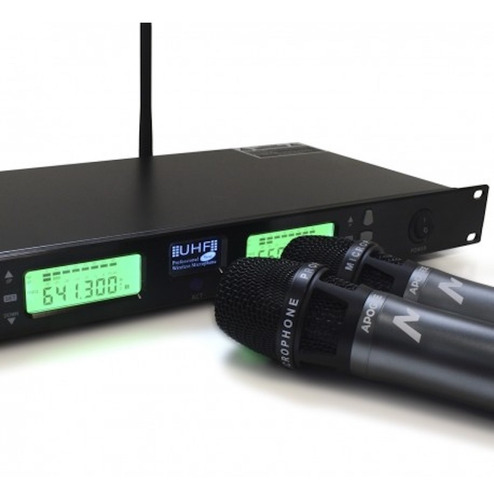 Microfono Inalámbrico Apogee U32h Doble Transmisor Mano Uhf